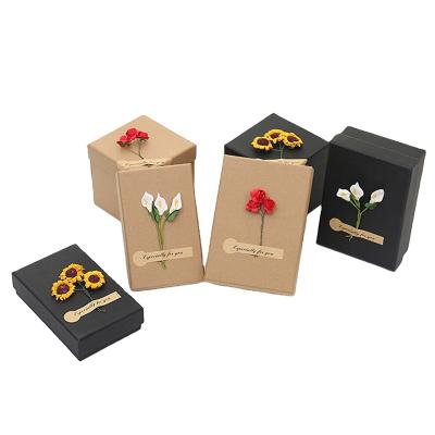 China Recycled Materials New Style Customized Mini Triangle Card Box Cute Cardboard Gift Boxes For Kids for sale