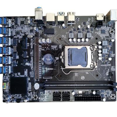 China Desktop motherboard b250 with usb 12 for connecting 12 GPUs as 12 graphics card motherboard slots for sale