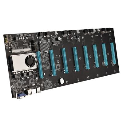 China Desktop 8 GPU motherboard pcie S37 T37 D37 8gpu 847 1037u DDR3 Onboard Processor Mainboard support RTX 3070 gpu 3080 3090 for sale