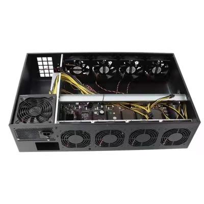 China With Fan 8 GPU Card Shims Graphic Cards Case Chassis 8 gpu With Fully New Motherboard And B85 8gpu Case for sale