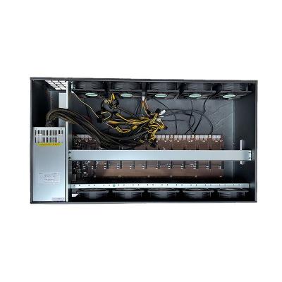 China With fan 847 857 857S B85 B75 65MM 70MM gpu 6 8 12 motherboard kit case with 8 PSU SSD PCI-E 65mm computer case. 128G of 2000w gpu for sale