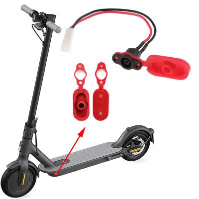 China M365 battery and power charger connection line scooter accessories for mijia m365 foldable electric scooter dust cover rubber filling rubber cap plug left cable for sale