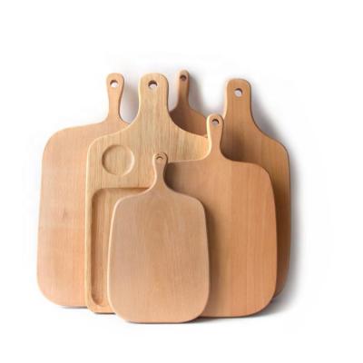 China Modern hot sale bread cutting board beech wood pizza hanging tray for restaurant for sale