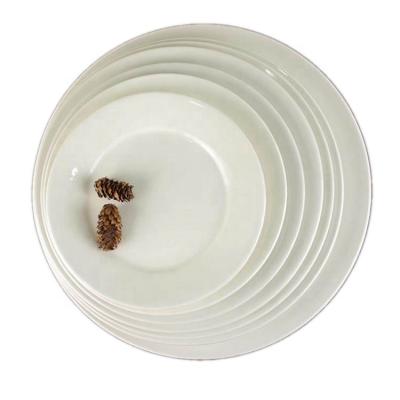 China Sustainable Factory Wholesale Shallow Reinforce Porcelain Dish Set for sale