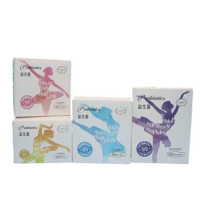 China Breathable Film Super Absorbent Polymer SAP thin probiotic Sanitary Napkin for sale