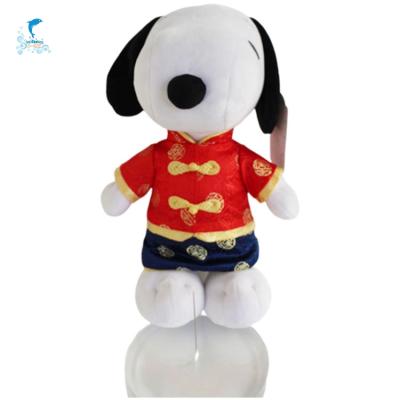 China Plush Factory Custom Design Red Plush Dog Educational Toy With English Study Multifunction Customization for sale