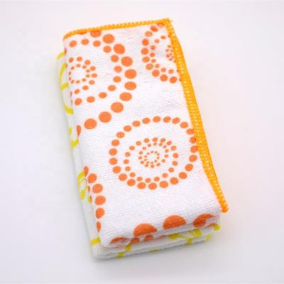 China Sustainable High Quality Printing 100%Polyester Kitchen Cleaning Cloth for sale