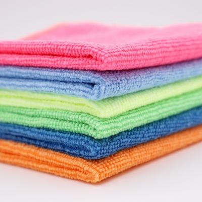 China Sustainable Hot Sale 30*30cm 230gsm Dish Wash Kitchen Microfiber Towel for sale