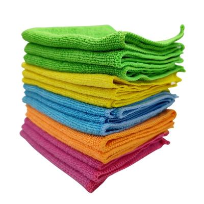 China Sustainable Hot Sale 30*30cm 250 Gsm Cleaning Cloths For Kitchen Microfiber for sale