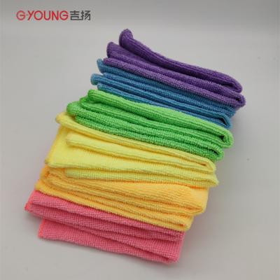 China Sustainable Muti-purpose 12*12inch 16*16inch 230gsm 250gsm Microfiber Cleaning Cloth for sale