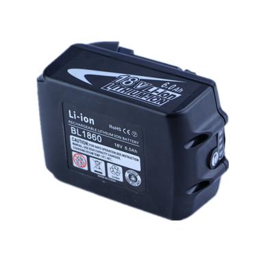 China 18v 6ah power tools battery rechargeable lithium ion battery pack with power indicator replacement for makita power tools cordless battery for sale