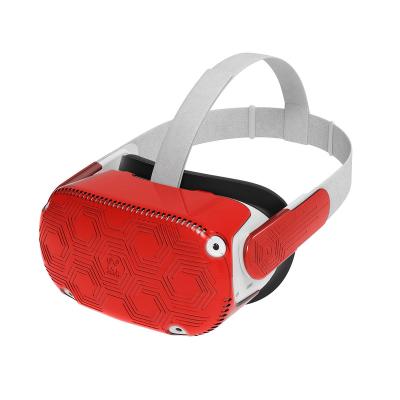 China PC Light And Durable Red Protective Shell For Oculus Quest 2 Front Face Cover VR Headset for sale