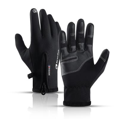 China Motorcycle Riding Bicycle Flexible Windproof Full Finger Touch Screen Gloves Cycling Gloves For Adults for sale