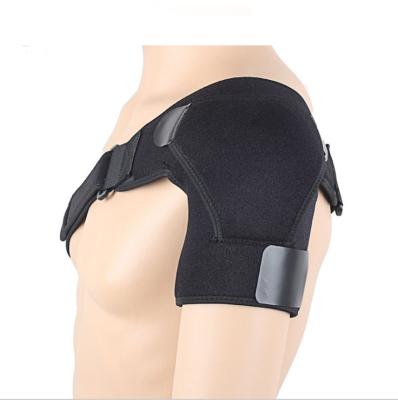 China Breathable.adjustable Black Shoulder Brace Sport Shoulder Protector Shoulder Compression Sleeve For Women Men for sale