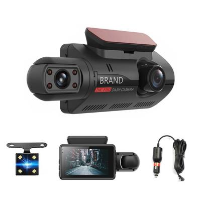 China Dual Cycle Recording Lens Loop Recording 1080P G-sensor Mini Car Dash Cam Motion Detection 3 Inch Car DVR Camera Full HD Car Dashcam for sale