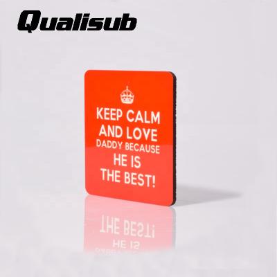 China Durable Qualisub 4mm MDF Square Shape Sublimation Cork Coaster for sale