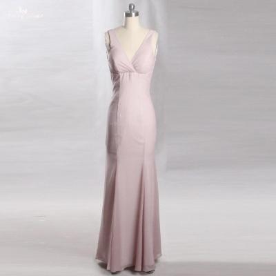 China LZF061 Real Yiaibridal Breathable Light Purple Chiffon Long Bridesmaid Dresses Cheap Formal Dress for sale