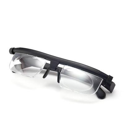 China New myopia adjustable glasses-4D glass 2021 adjustable to +5D variable glass corrective reading glasses for sale