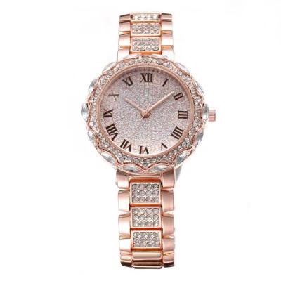 China Diamond Watch Fashion Casual Roman Gypsophila Automatic Date Explosive Quartz Numeral Watch for sale