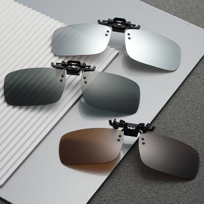 China Polarized Sunglasses Polarized Sunglasses Clip Night Vision Glasses Clip Stainless Steel Sunglasses Clip Driving and Fishing Glasses for sale