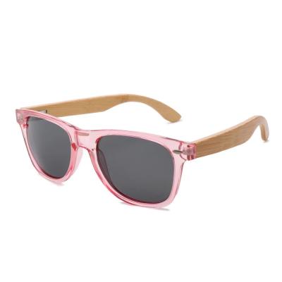 China Fashion sunglasses export new style bamboo and wood lenses customized clear frame polarized spot sunglasses for sale