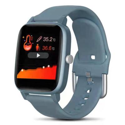 China New Design Smart Watch Auto Date, Body Temperature Detection, Full Touch Screen Sports Chronograph Watch for sale