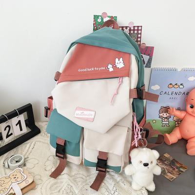 China Waterproof high school bag color backpack Central Institute of Statistics Korean style high school leisure backpack for sale