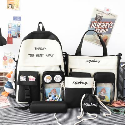 China New Arrival Waterproof Back To School Backpack Set China Customized Mens Student Backpack 4 Set School Bag For Teenager for sale