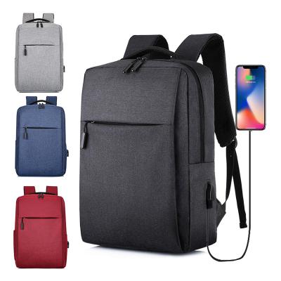 China With USB logo backpack bags 2020 new custom design polyester smart anti-thief backpack with usb port for sale