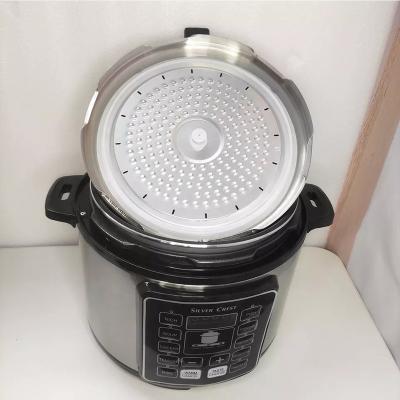 China Universal Car Electric Multi Cooker Digital Peak 6.5L Food Steamer Silver Rice Cooker With Non-Stick Bowl for sale