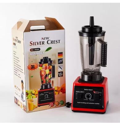 China 6 Multifunctional Commercial Heavy Duty Stainless Steel Silver Crest 2 Blades 3L 8000W In 1 Electric Smoothie Fufu Blende for sale