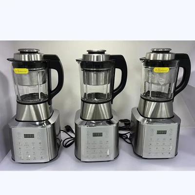 China Industrial multifunctional multifunctional glass blender and stainless steel touchpad heating commercial blenders for sale