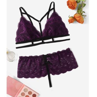 China Love vendy sexy lingerie dress ladies jockey lingerie sheer purple thong bra panties for women for sale