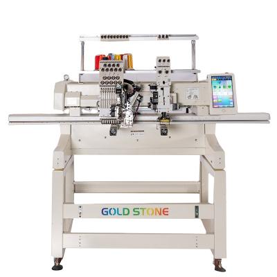 China GOLD STONE Hotels Single Needle Chenille Mixed Head 9 Embroidery Machine for sale