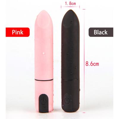 China Mini Bullet Shape Personal Rechargeable Vibrator 10 Speed ​​Bullet Vibration Powerful Waterproof Women Toy Tool for sale