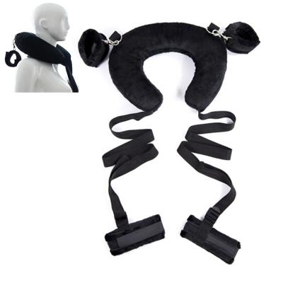 China Couples SM Sex Game Tool BDSM SM Restraints Kit, Wrist Thigh Leg Restraint System Hand and Ankle Cuff with Sponge Rests Support Clamp Sex Game position for sale