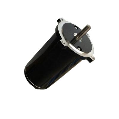 China BM-487-T Totally Enclosed Factory Direct Sale OD 120 mm 3300 RPM Brushed DC 12V Motor for Electric Barrier Electric Gate for sale