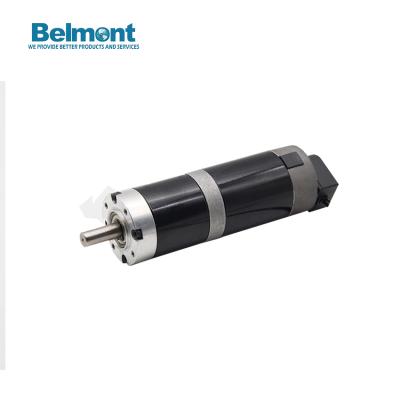 China Totally Enclosed OD 56MM 12V 24V DC Gear Motor 50W Gearbox Planetary Motor for sale