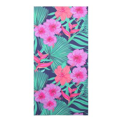 China Child-Proof Aivoke Own Brand beach towel microfiber Bright color custom print beach towel for Rub oneself for sale