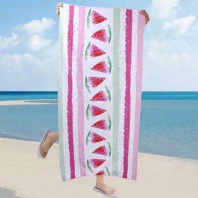 China Child-Proof Aivoke 2023 New Design beach towel oversized ventilate printed beach towels for Damp proof for sale