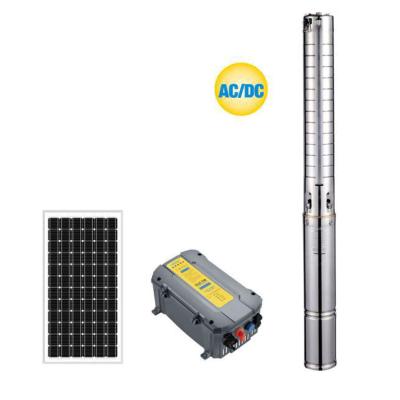 China Solar Irrigation Pump 3Inch/4Inch Solar Submersible Pump Solar Irrigation Water DC Submersible Pump for sale