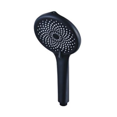 China Without Sliding Bar Large Jet Multi-Functional Four-speed Pressurized Hand Shower Spout Matte Black Set for sale