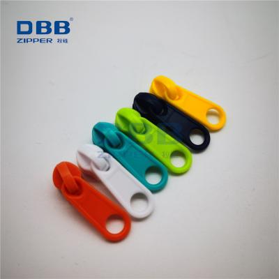 China #3#5 Nickel Free Plastic Nylon Zipper Slider Puller For Toys Kid's Clothing for sale