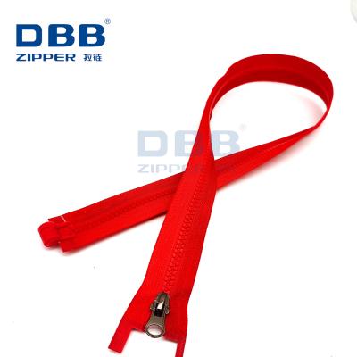 China Viable 5# 8# Wholesale Custom Magnetic Zippers One Hand Zipper Resin Open End Plastic Zipper for sale