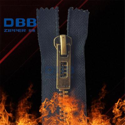 China Flame Retardant Flame Retardant Flame Retardant Zipper For Fire Suit for sale