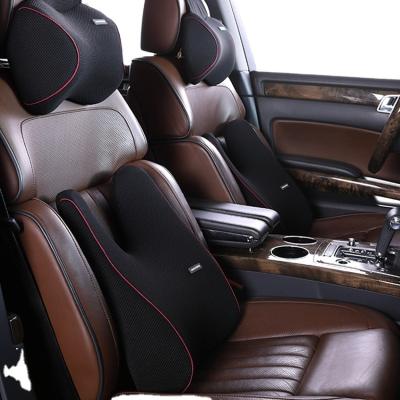 China Custom Car Backrest Support Cushion Cushion Memory Foam Car Backrest Pillow Office Chair Car Lumbar Cushion for sale