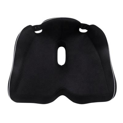 China Viable Black Truck Driver Flexible Chair Car Massage Seat Support Memory Foam Cushion for sale