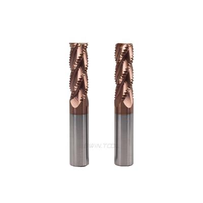 China BWIN OEM Manufacturing Wholesale Price 4 Flute CNC Tungsten Carbide Roughing Milling Solid Square End Mill for sale