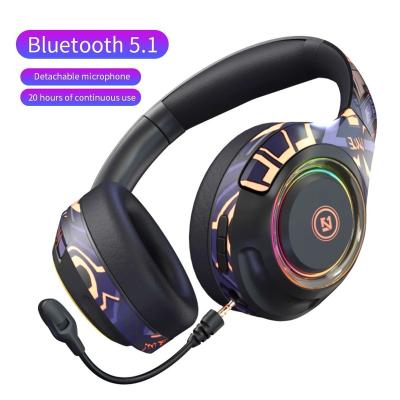 China Wireless Earphone New Arrival Earphone Gaming Headset With MIC For Mobile Phone BT 5.1 Up To 20hours Playback Time Handsfree Earphone for sale