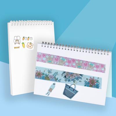 China Decorative Custom Tied Children Printing Cardboard Sticker Reusable Paper Sticker Reusable Sticker Book For Band Planner for sale